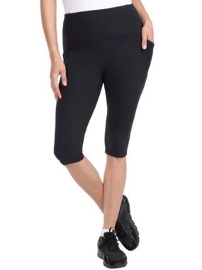 Spyder Active Knee Length Leggings Black Sizing Large